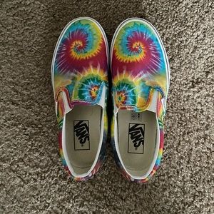 The dye Vans slip on sneakers